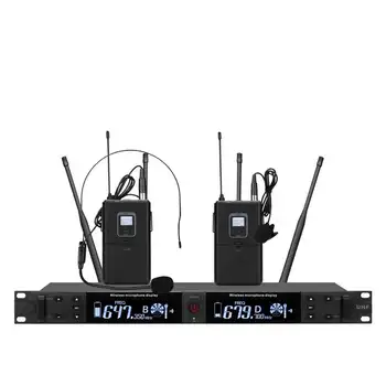 MiCWL Audio UR24D Беспроводная Микрофонная система 2 UR1 Поясной Пакет2 Гарнитура 2 Beta58 Металлический Ручной UHF Двухканальный