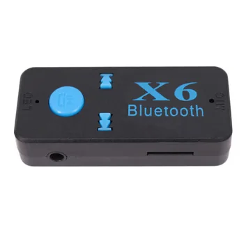 Автомобильный Bluetooth-аудиоприемник Bluetooth для громкой связи X6 Bluetooth-адаптер Можно вставить в TF-карту портативного воспроизведения