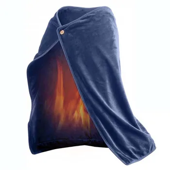 Одеяло с подогревом, зимняя шаль с USB Подогревом, Электрическое Одеяло Для Разогрева, домашний теплый наколенник, зимнее шерстяное одеяло