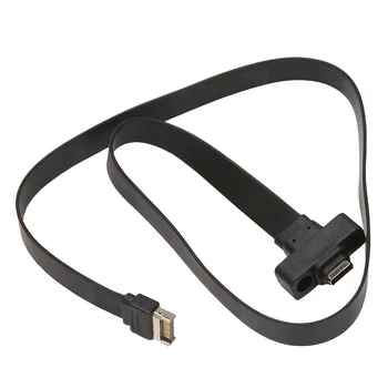 Удлинитель USB 3.1 на передней панели от типа E до типа C, внутренний кабель-адаптер Gen 2 (10 Гбит /С), с 2 винтами (50 см)
